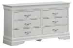 Glory Furniture Lorana G6590-D Dresser , Silver Champagne