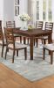 Contemporary Style 1pc Dining Table w 4 Drawers Rectangle Table Cherry Brown Finish Kitchen Dining Room