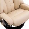 HOMCOM Massage Recliner Chair with Ottoman, 360° Swivel Recliner and Footstool, 10 Point Vibration