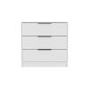 Kaia 3 Drawers Dresser, Superior Top -White