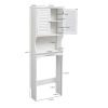 Fralimk 23.6*8.7*67inch Over-The-Toilet Storage, Bathroom Organizers And Storage Over Toilet Cabinet