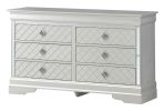 Glory Furniture Verona G6700-D Dresser , Silver Champagne