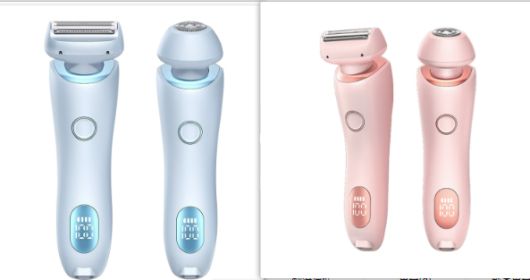 2 In 1 Hair Removal Epilator USB Rechargeable Trimmer Women Body Razor Face Leg Armpit Bikini Hand Pubic Shaver Hair Remover (Option: Set-USB)