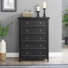 Modern 5 Drawers Dresser 5 Drawers Cabinet,Chest of Drawers Closet Organizers and Storage Clothes Storage Drawers Cabinet for Living Room