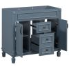 36'' Bathroom Vanity without Top Sink, Royal Blue Cabinet only