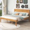 Platform Bed Frame with Headboard , Wood Slat Support , No Box Spring Needed ,Queen