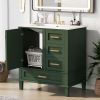 30" Bathroom Vanity , Modern Bathroom Cabinet with Sink Combo Set, Bathroom Storage Cabinet with a Soft Closing Door and 3 Drawers, Solid Wood Frame