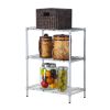 Concise 3 Layers Carbon Steel & PP Storage Rack, Kitchen Storage Rack RT