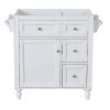 30'' Bathroom Vanity without Top Sink, Modern Bathroom Storage Cabinet with 2 Drawers and a Tipout Drawer (NOT INCLUDE BASIN)