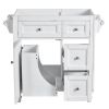 30'' Bathroom Vanity without Top Sink, Modern Bathroom Storage Cabinet with 2 Drawers and a Tipout Drawer (NOT INCLUDE BASIN)