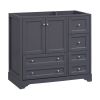 36inch Bathroom Vanity without Sink, Solid Wood Freestanding Bathroom Vanities with 4 Storage Drawers and Shelf