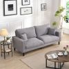 74" High Resilience three seater Sofa, Wooden Frame 3 Seat Sofa, Comfy, Modern Upholstered Sofa, Living Room Bedroom Apartment