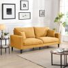 74" High Resilience three seater Sofa, Wooden Frame 3 Seat Sofa, Comfy, Modern Upholstered Sofa, Living Room Bedroom Apartment