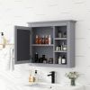 30'' x 28'' Medicine Cabinet, Wall Mounted Bathroom Storage Cabinet, Modern Bathroom Wall Cabinet with Mirror,Medicine Cabinet