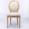 French Style Solid Wood Frame Dining Chair,Set of 2