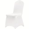 20 /30-pieces, white chair cover polyester spandex chair cover elastic slip cover, for wedding, party, dining banquet flat front chair cover