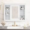 35'' x 27.5'' Medicine Cabinet, Wall Mounted Bathroom Storage Cabinet, Modern Bathroom Wall Cabinet with Mirror