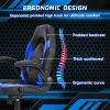 Ergonomic Office Computer Home Gaming Desk Chair Adjustable PU Leather Racing Chair Flip-up Armrest For Christmas Furniture