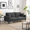 74" High Resilience three seater Sofa, Wooden Frame 3 Seat Sofa, Comfy, Modern Upholstered Sofa, Living Room Bedroom Apartment