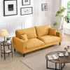 74" High Resilience three seater Sofa, Wooden Frame 3 Seat Sofa, Comfy, Modern Upholstered Sofa, Living Room Bedroom Apartment