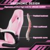 Ergonomic Office Computer Home Gaming Desk Chair Adjustable PU Leather Racing Chair Flip-up Armrest For Christmas Furniture